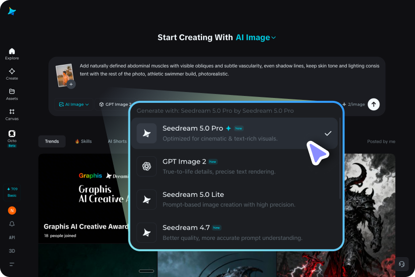 Adjust settings and generate