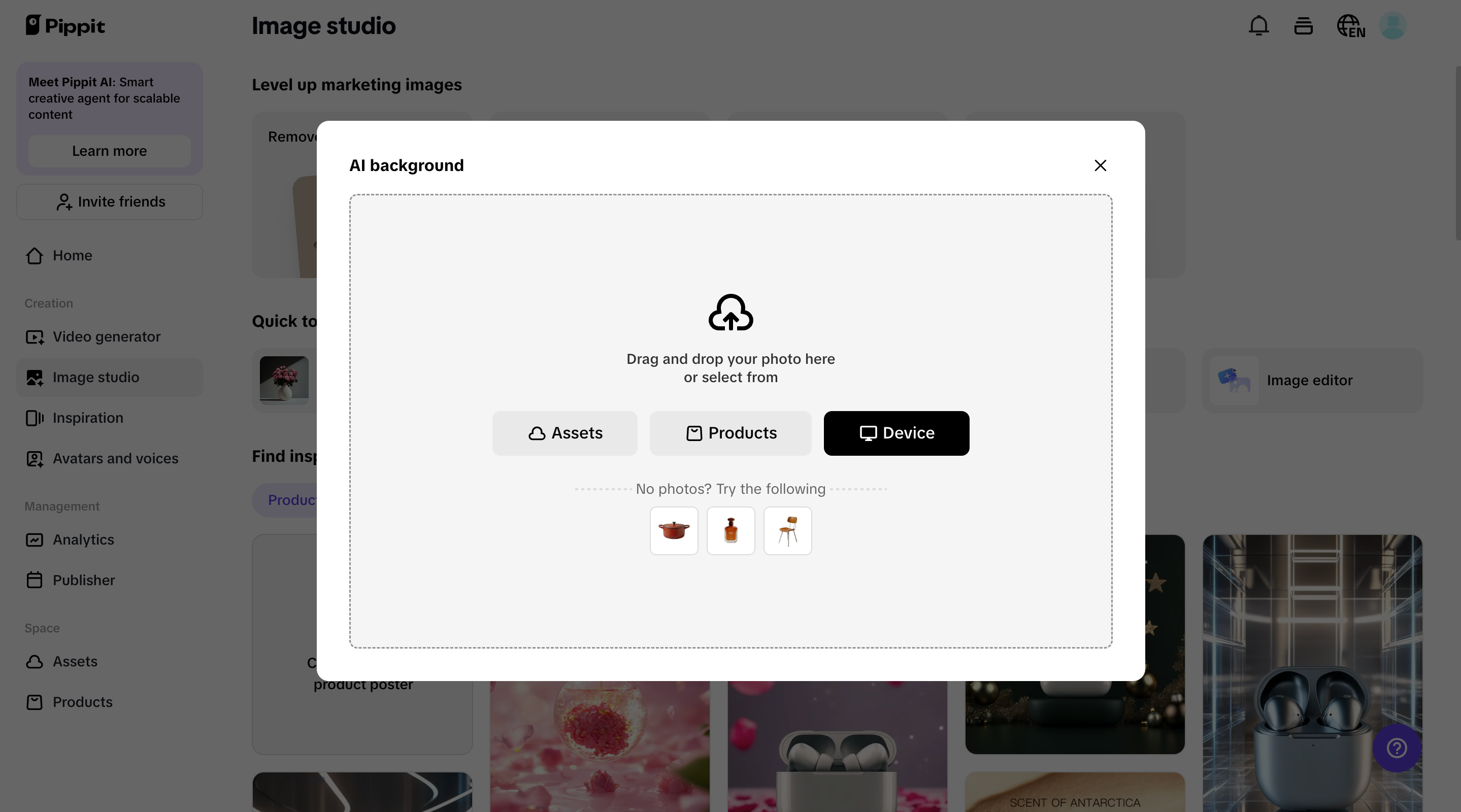 AI-powered product images