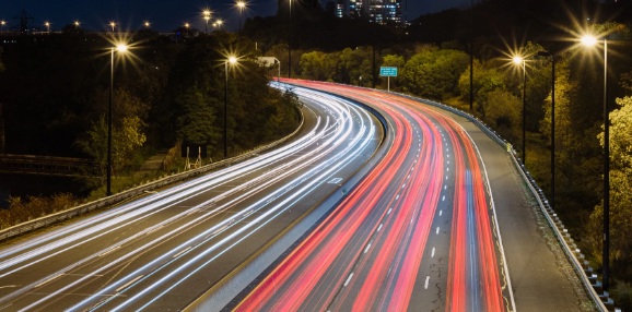 Slow shutter speed night photography