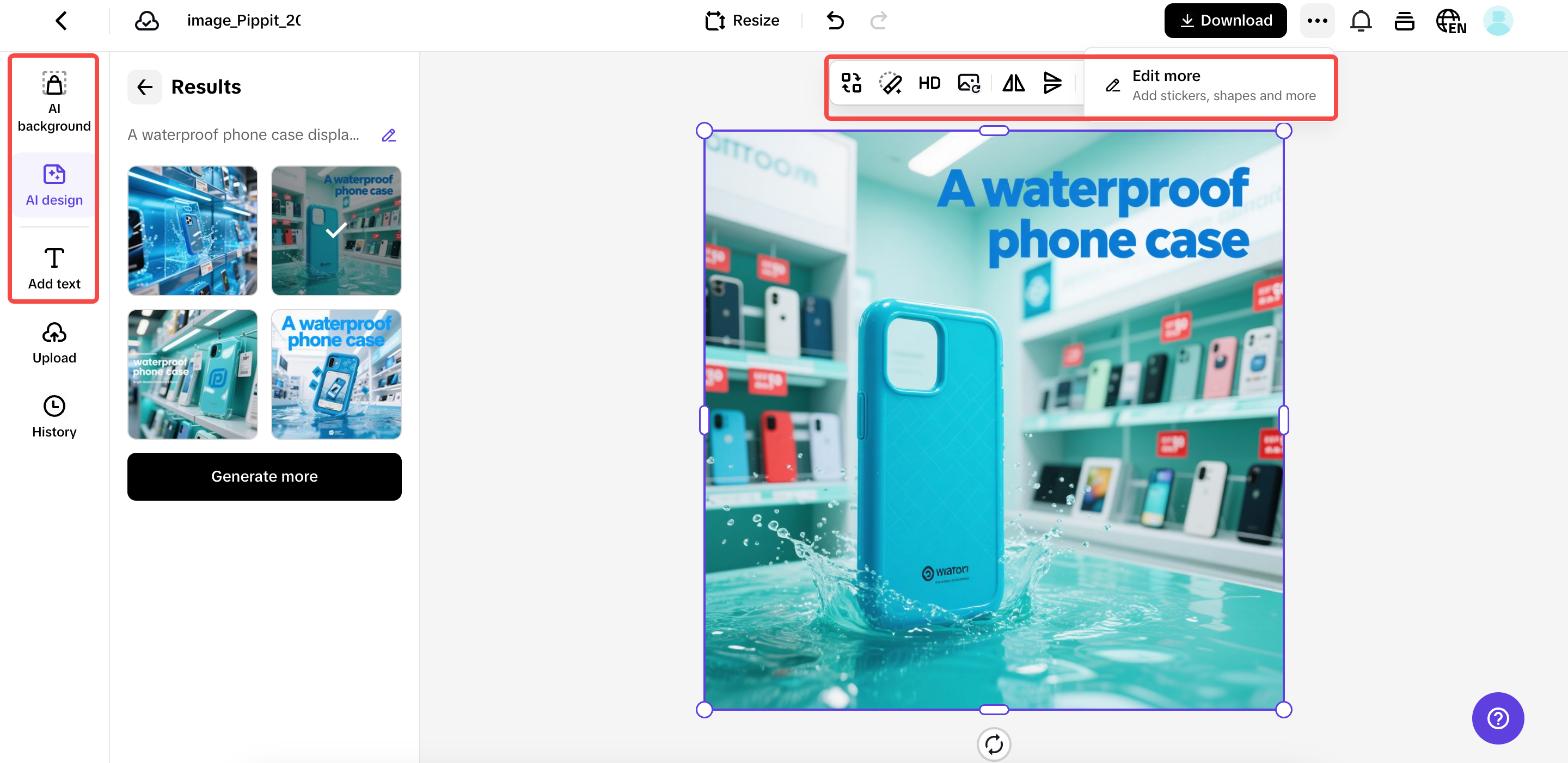 Edit your image