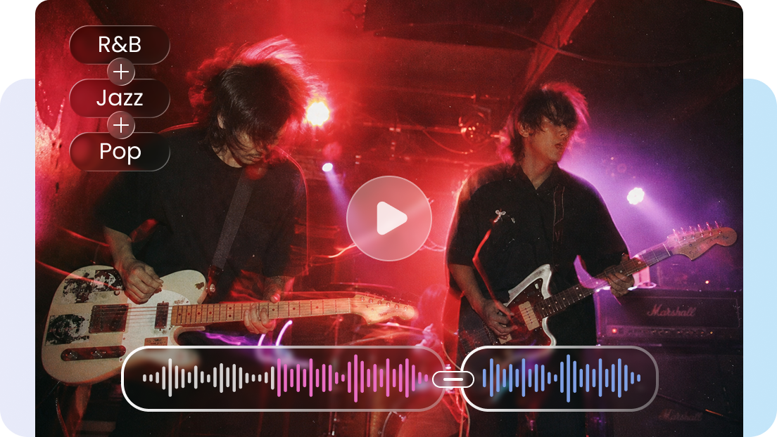 Seamless switching across diverse music genres