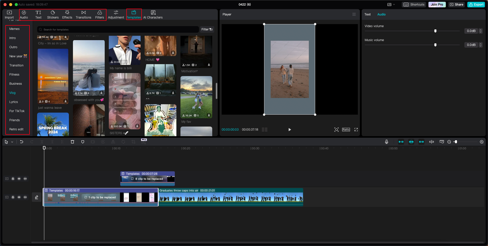 how to customize templates on CapCut