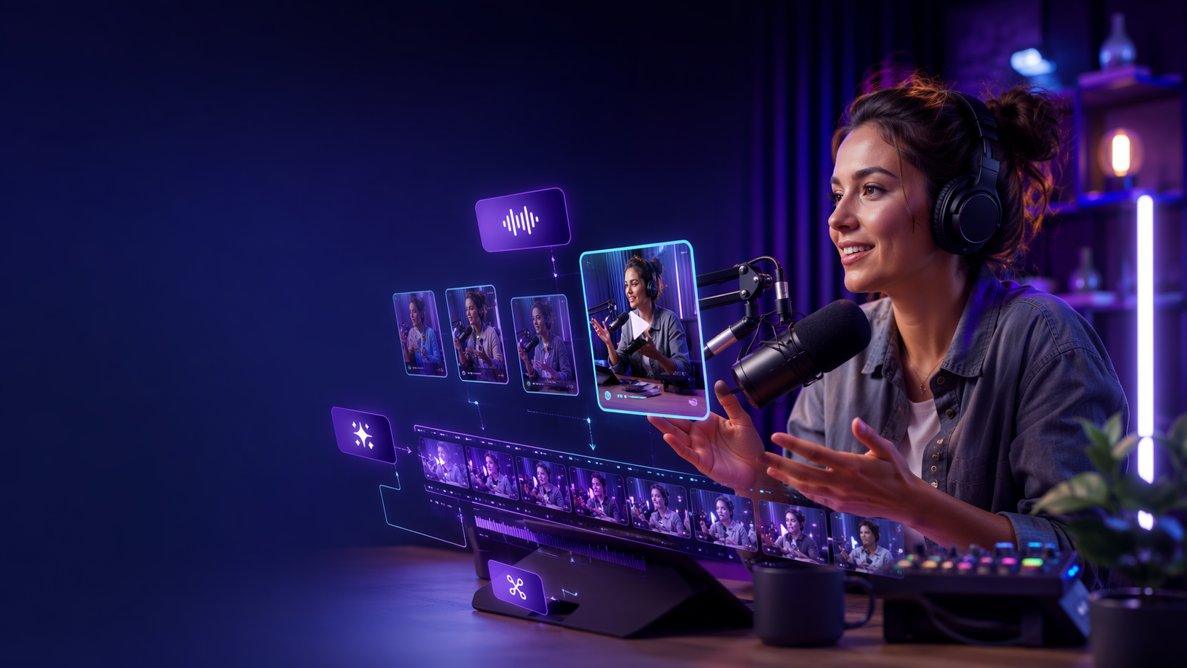 AI Podcast Clips for Shorts workflow in Pippit