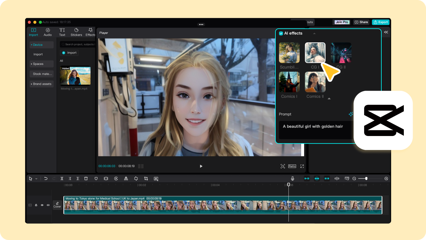 ai image for video editors