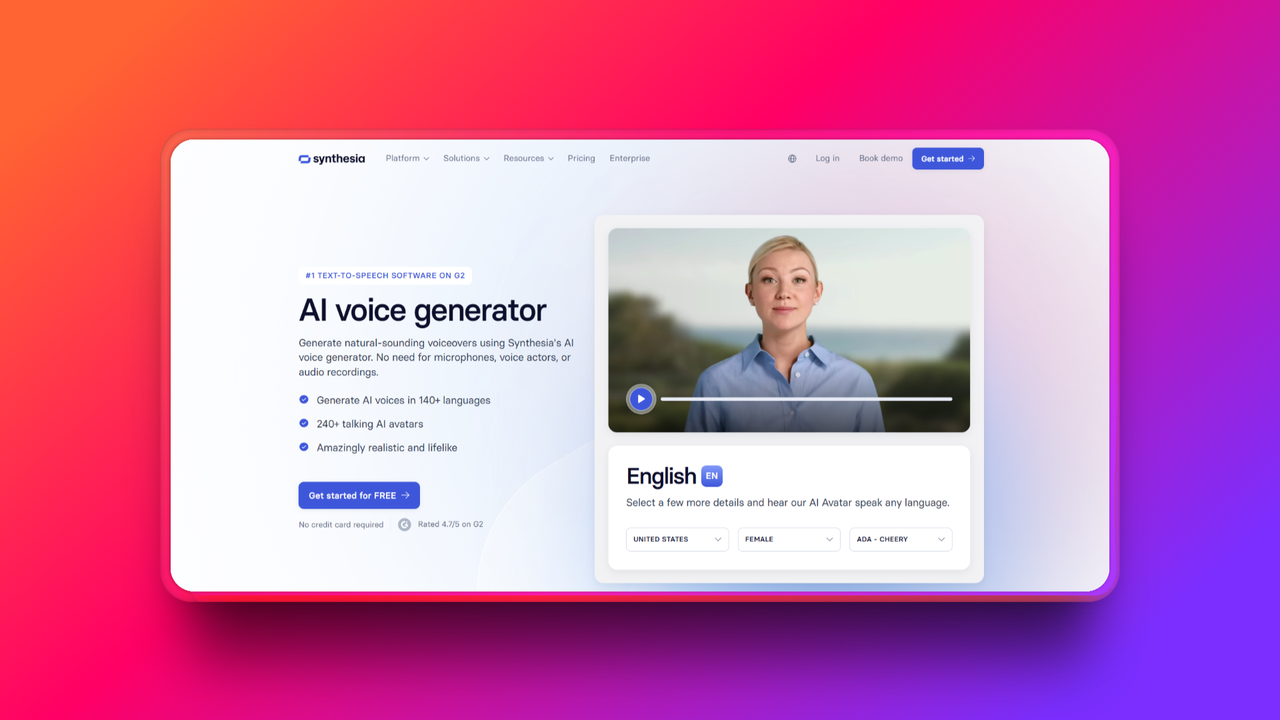 シンセシアを使用してAIサンタ音声を作成