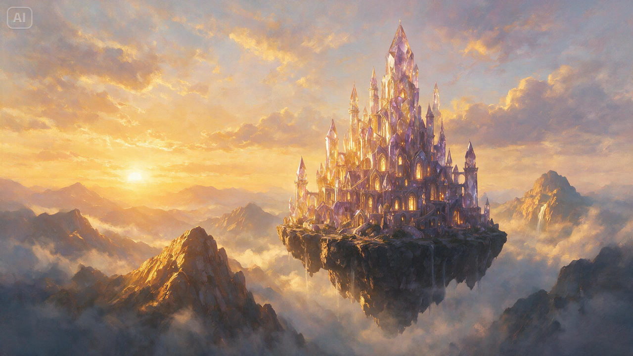 Prompt for a fantasy architecture scene