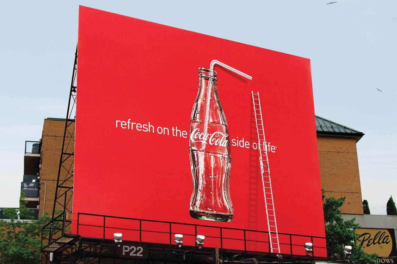 Coca-Cola – 3D Straw billboard ad