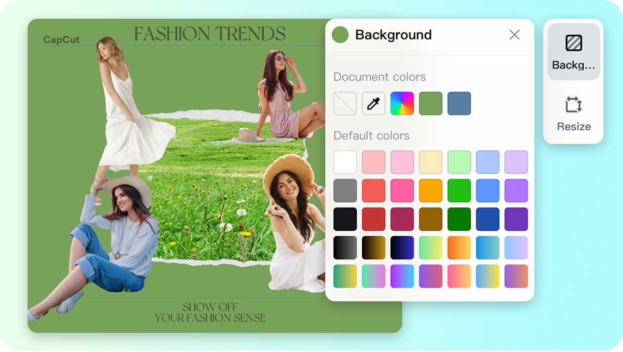 Customize preset templates to create stickers