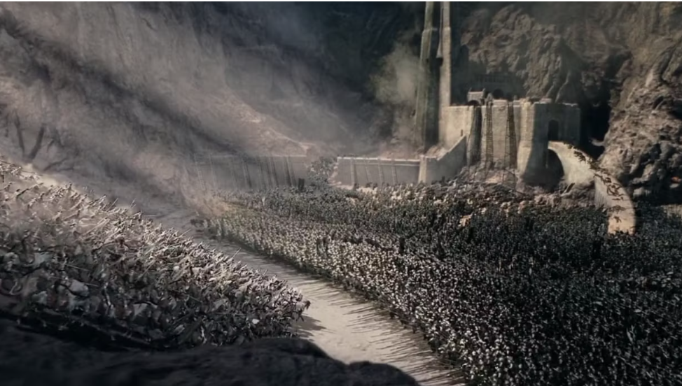 The Lord of the Rings Trilogy (2001–2003) crane shots in film