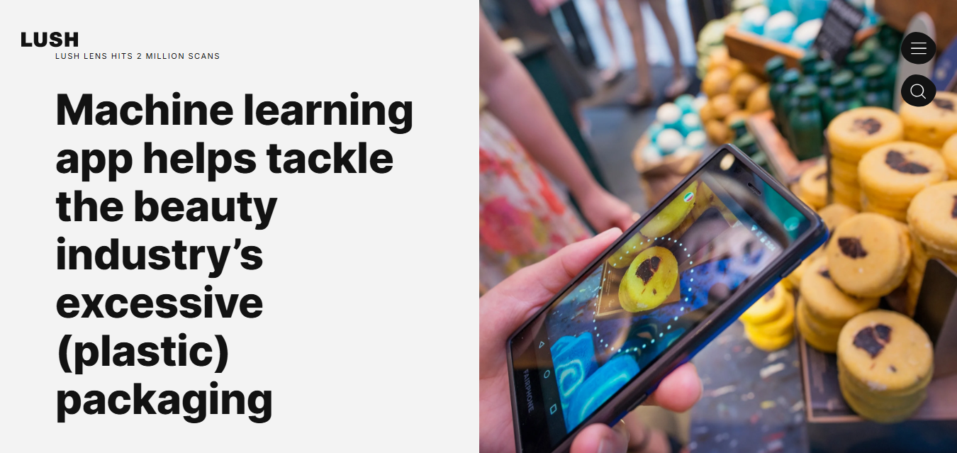 Lush - conceitos digitais para lojas