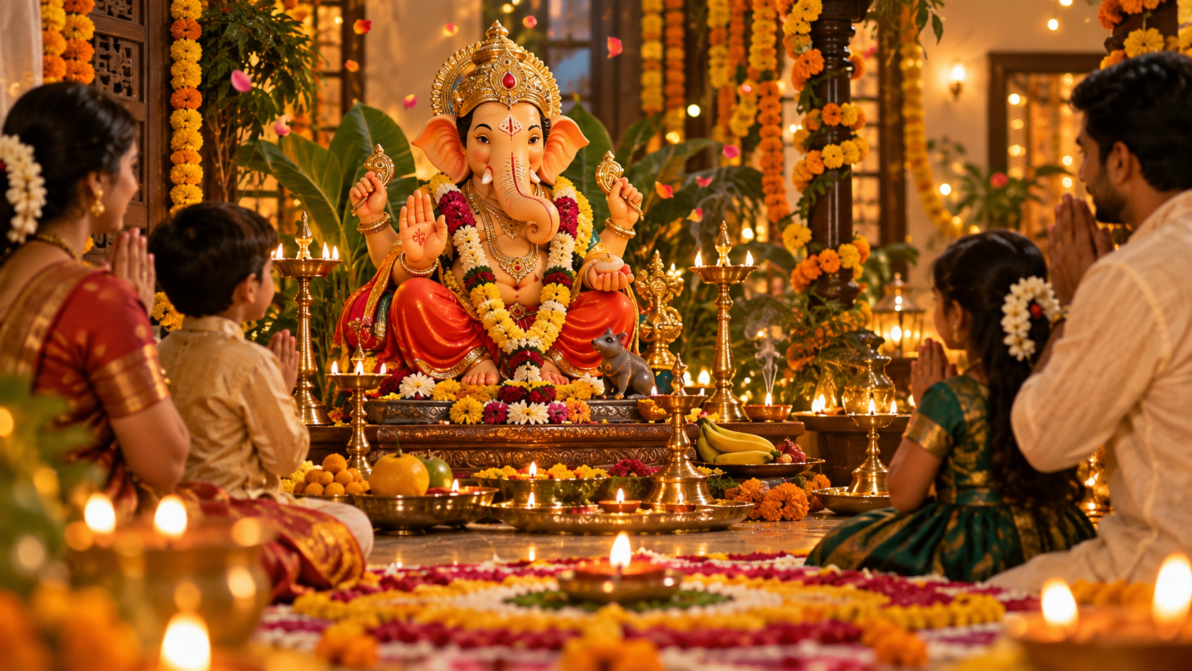 Un respetuoso video de estado de Ganesh Chaturthi WhatsApp que se puede compartir
