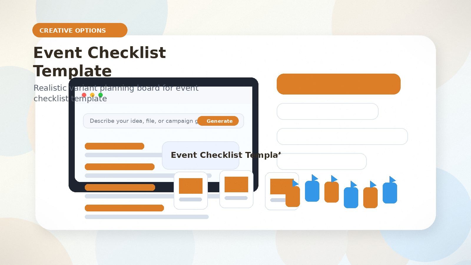 Event Checklist Template realistic creative options visual for event checklist template