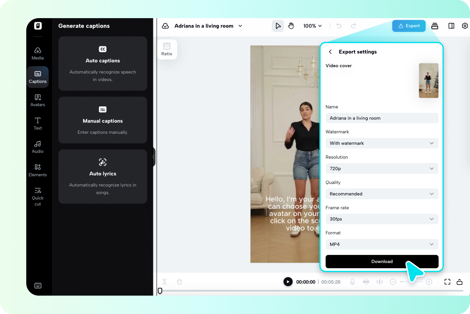 Customize and export