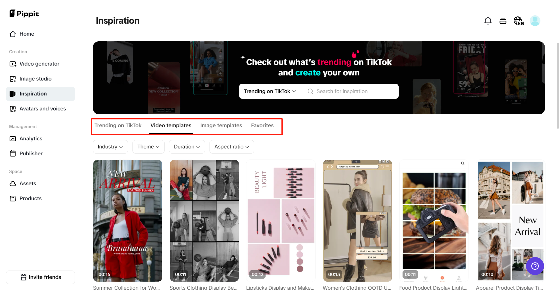 Intelligent template collection