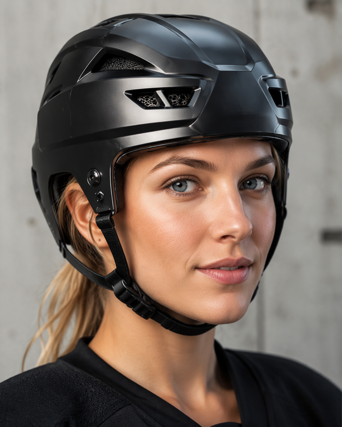 Virtueller Dreamina-Helm Probieren Sie das Prompt-Beispiel 2 aus: Urban Scooter Helmet Portrait