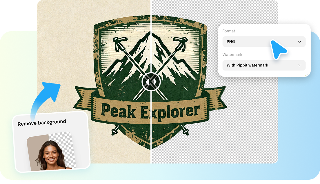 solution en un clic pour un logo transparent