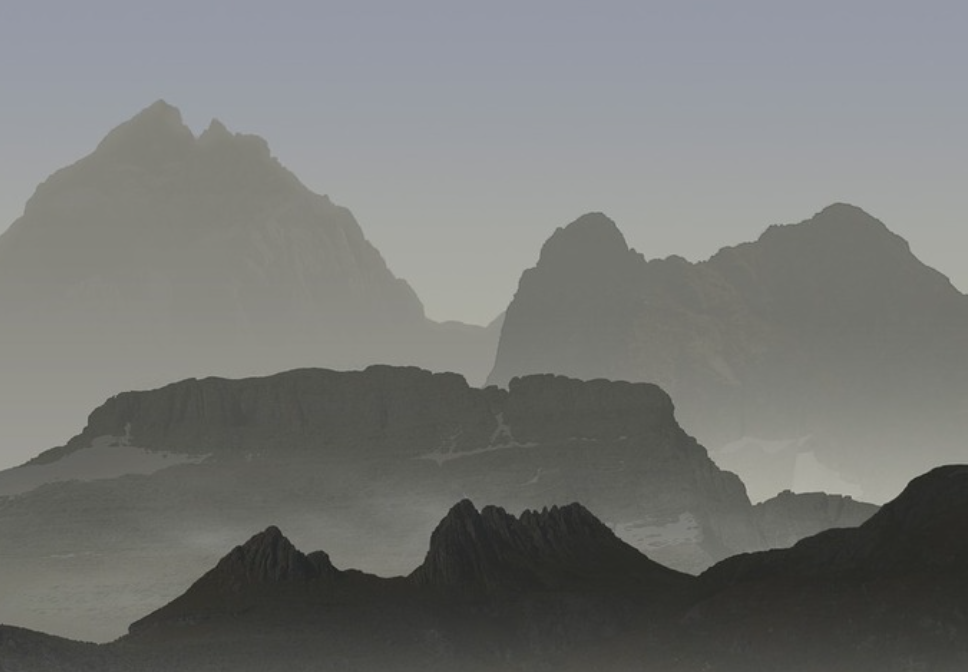 Create atmospheric perspective in photography-Negative space utilization