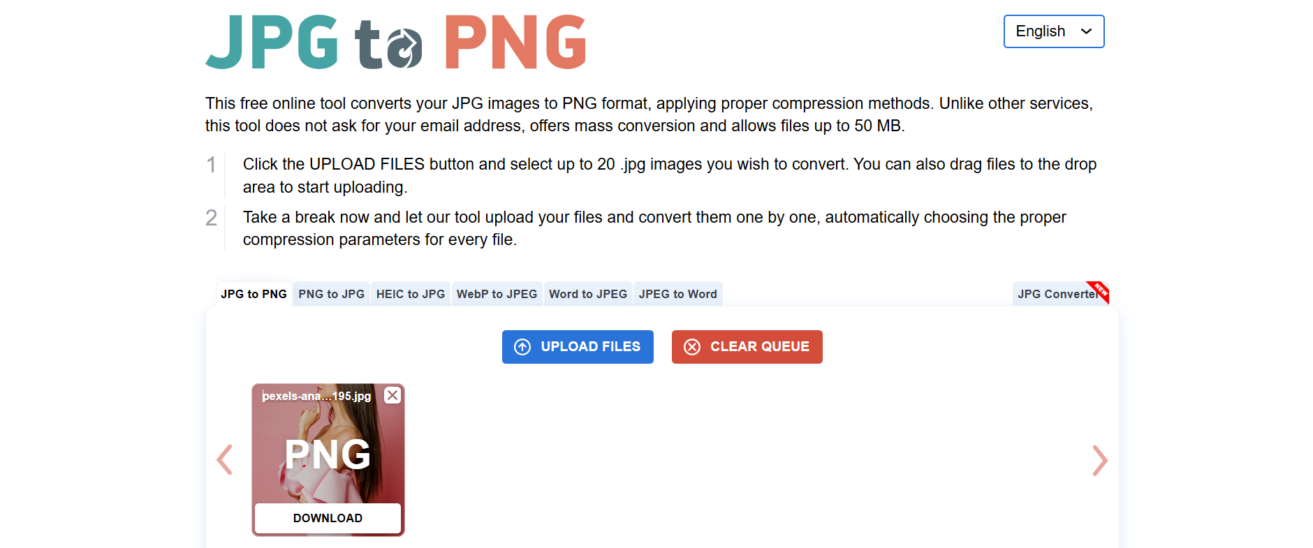 JPG to PNG