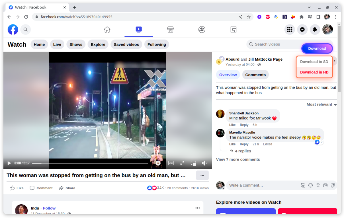 Social Video Downloader - Chrome extension