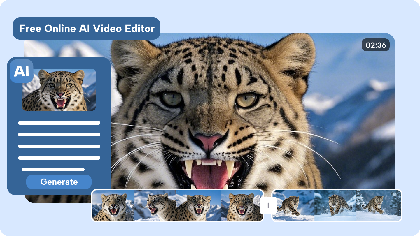 ai videoredigerare online gratis