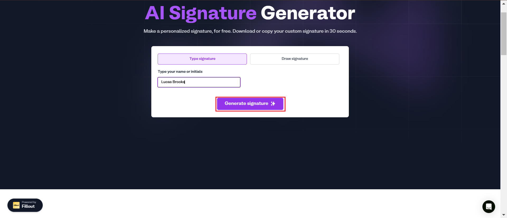create fake signature