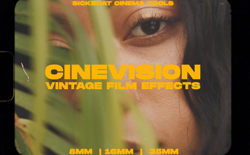 Interface of Vintage film effects