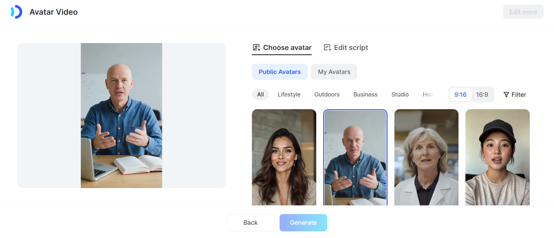 Choose your avatar