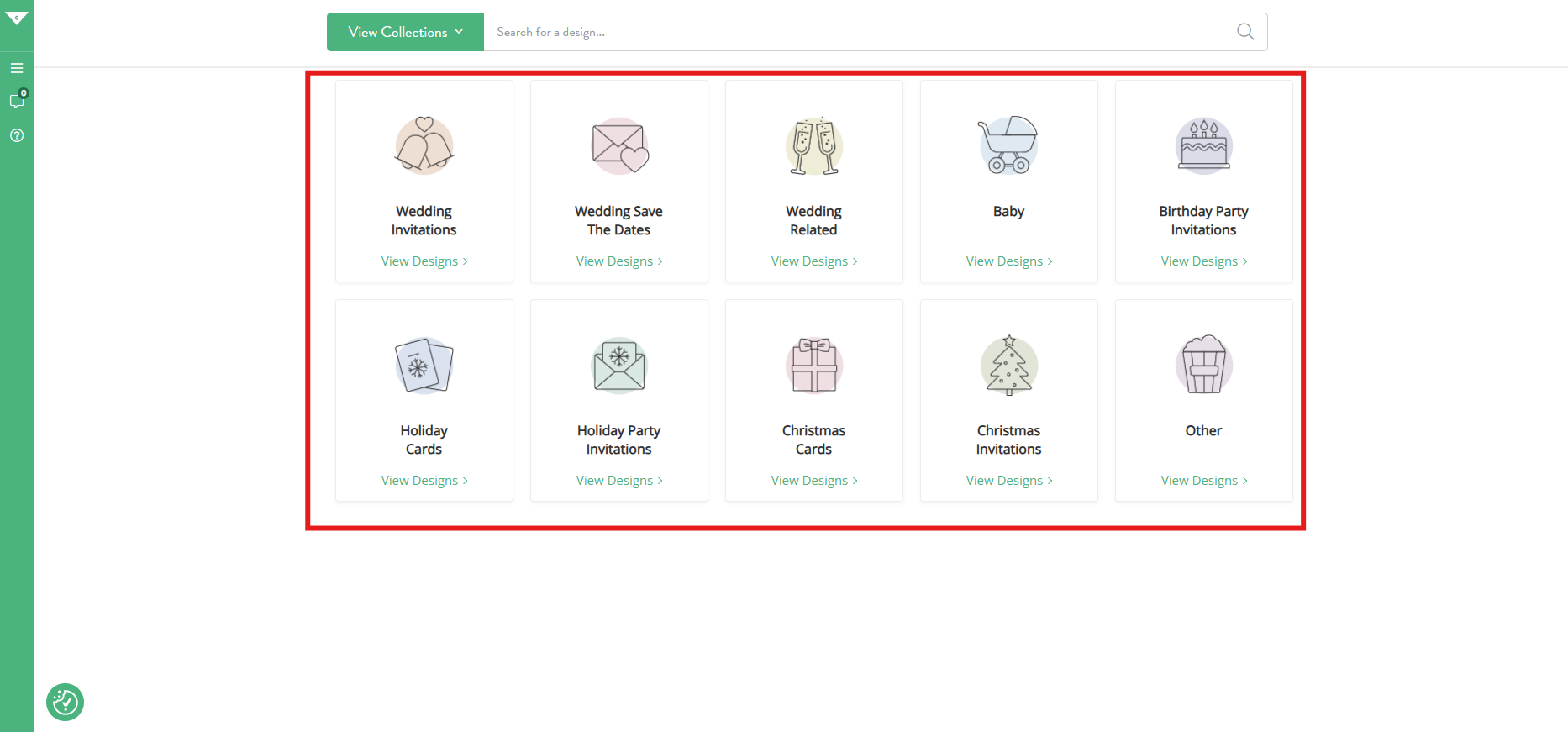 Select a design