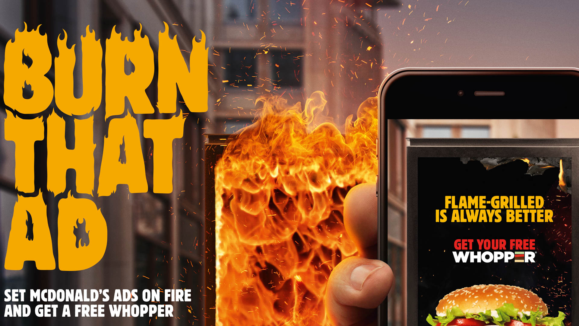 Burger King - jedna z najpopularniejszych reklam w magazynach.