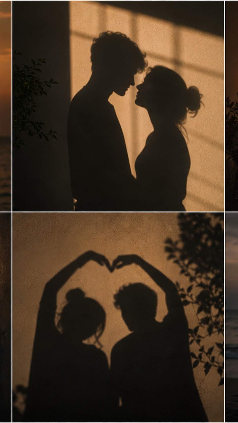 Romantic Shadow Couple AI Photo Prompt mobile hero