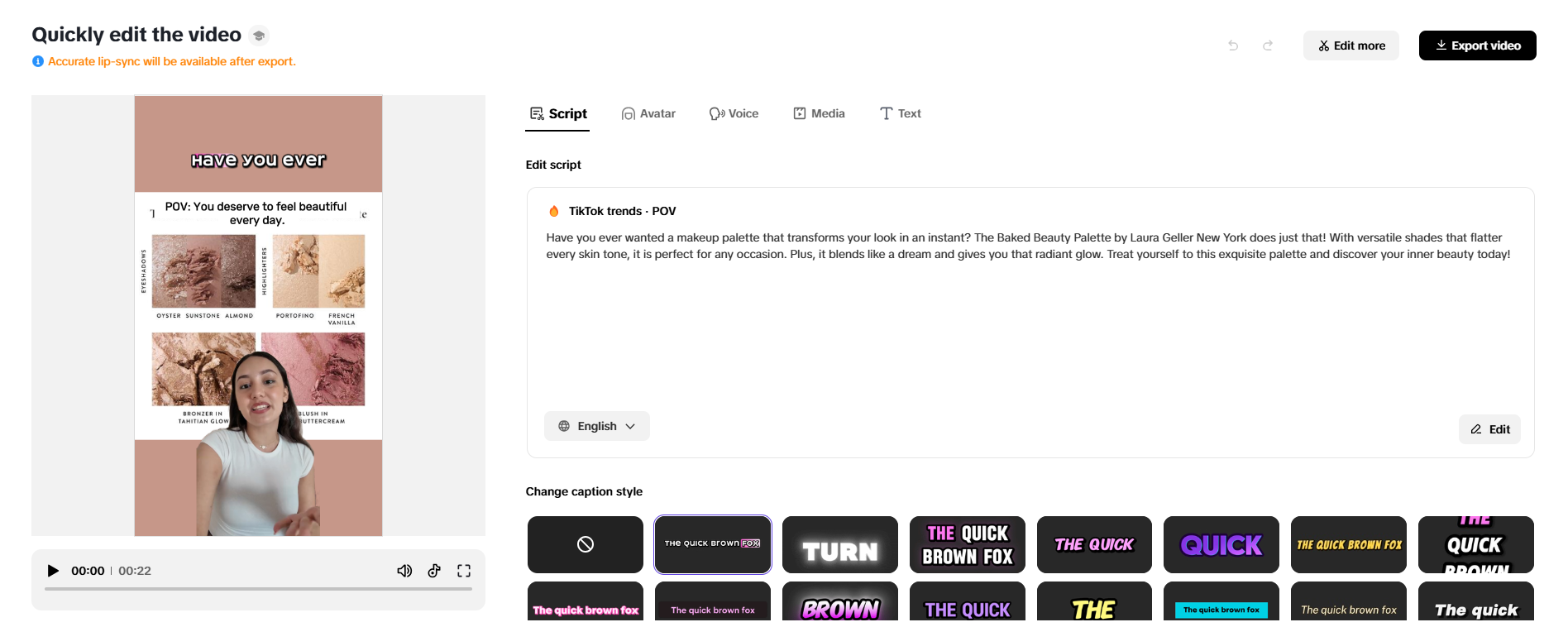 AI video generation with customized scripts