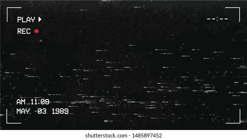 Example of VHS tape noise - the old film noise overlay