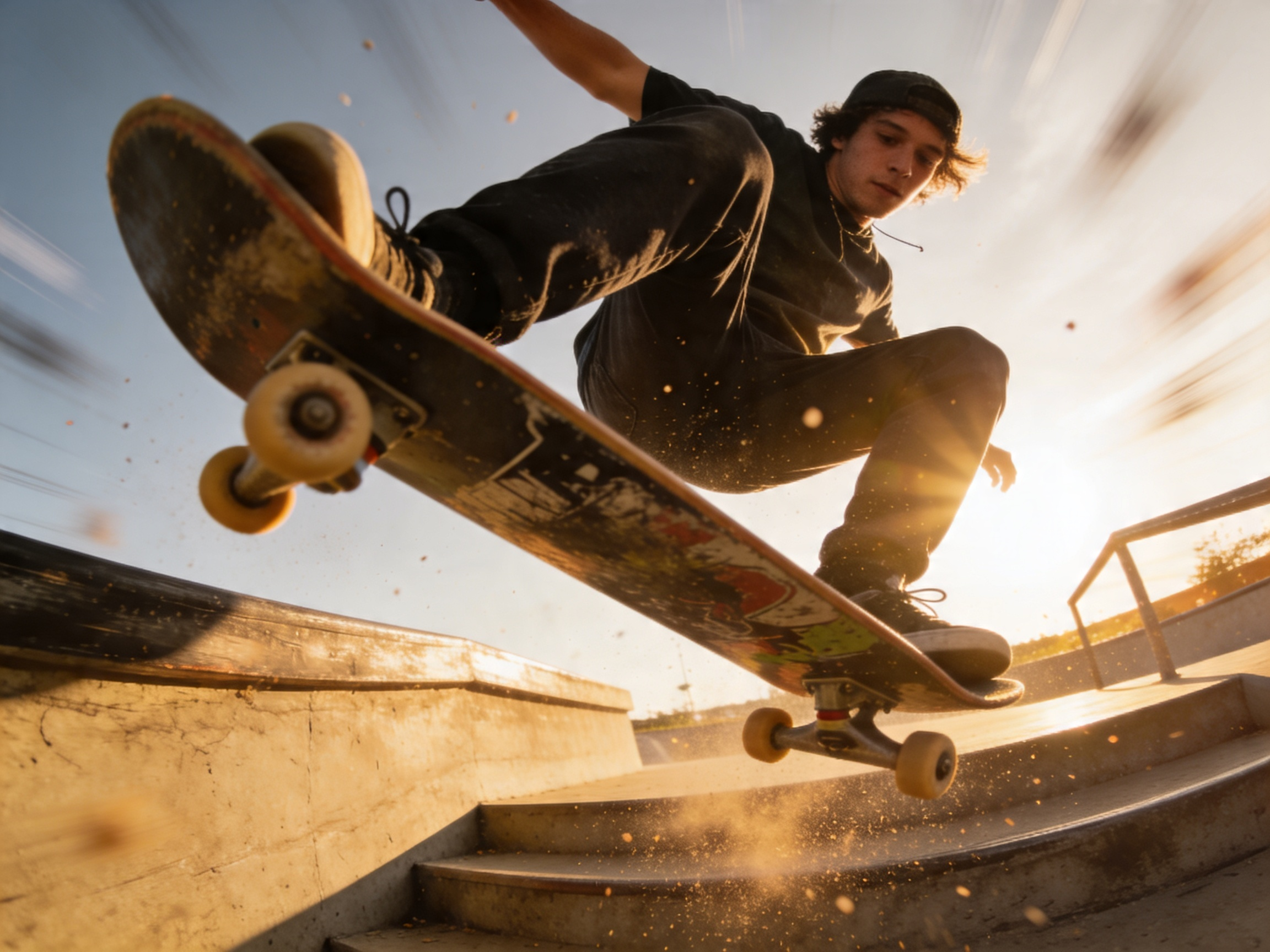 Prompt for free motion blur effect action sports