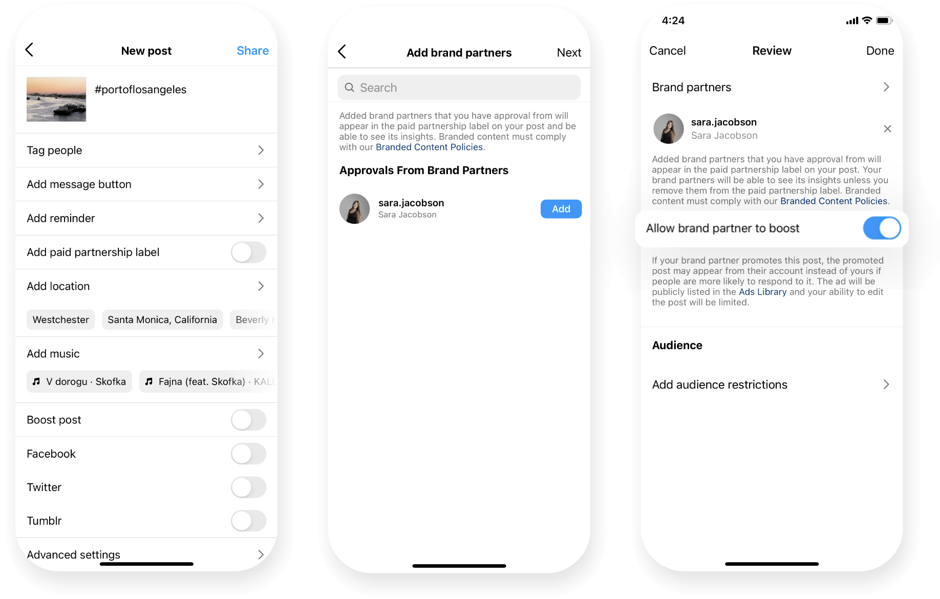 Partnering with brands for Instagram Reels monetization