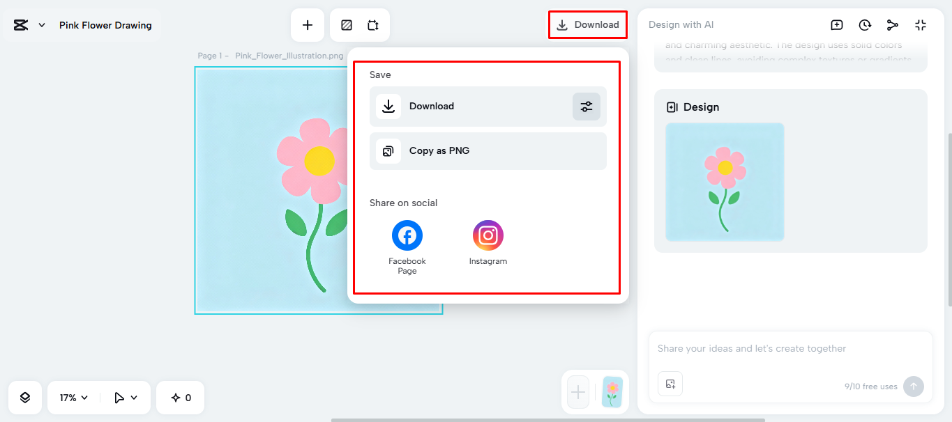 Exporting the media from the CapCut desktop video editor