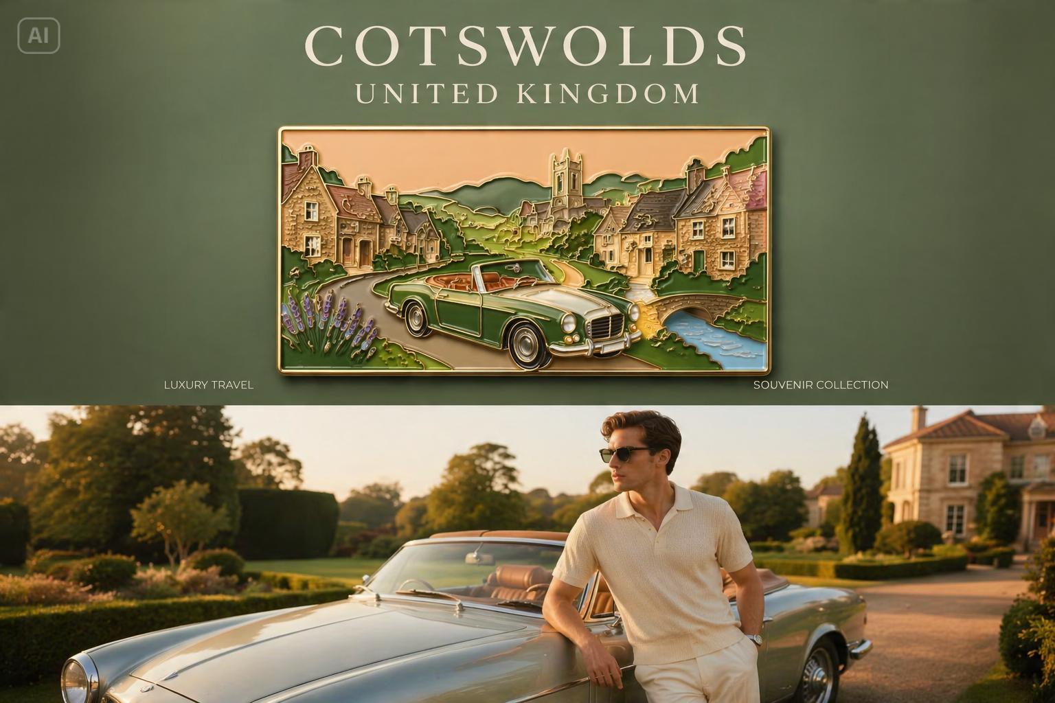 Luxury Travel Poster Prompt