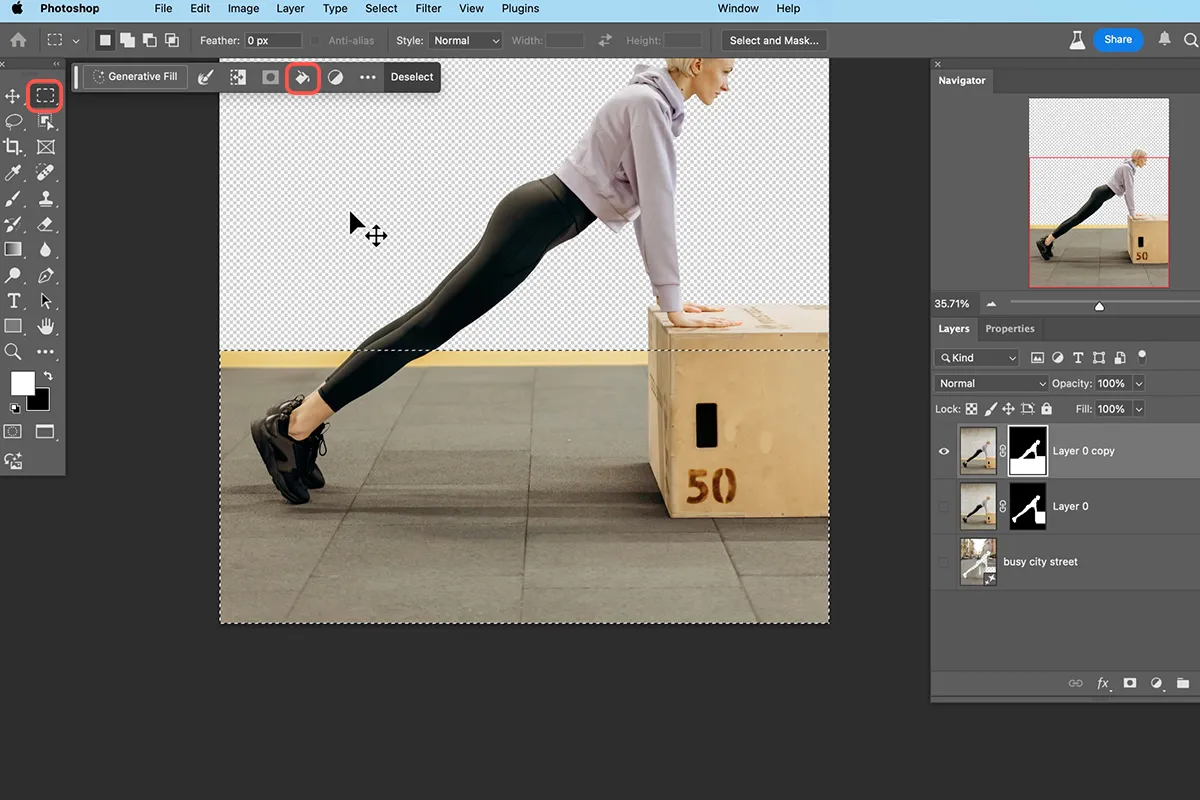 Make partial changes in the background