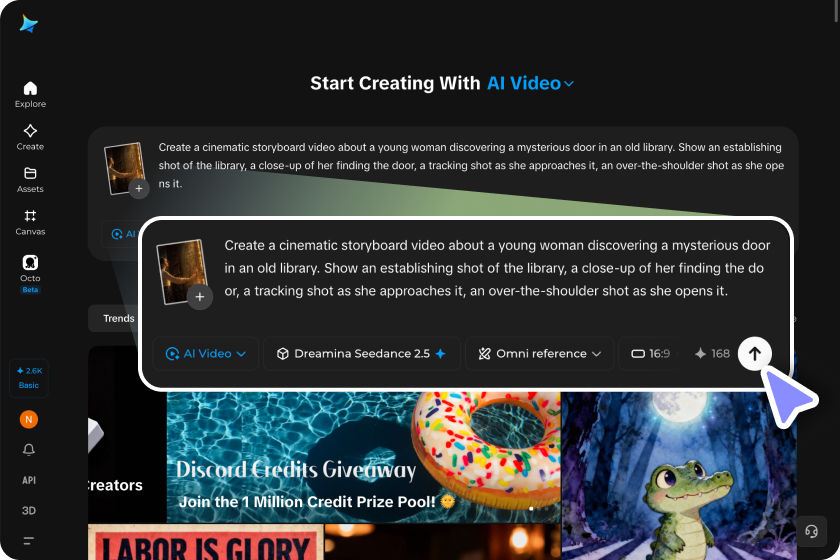 Add your storyboard idea and refer
