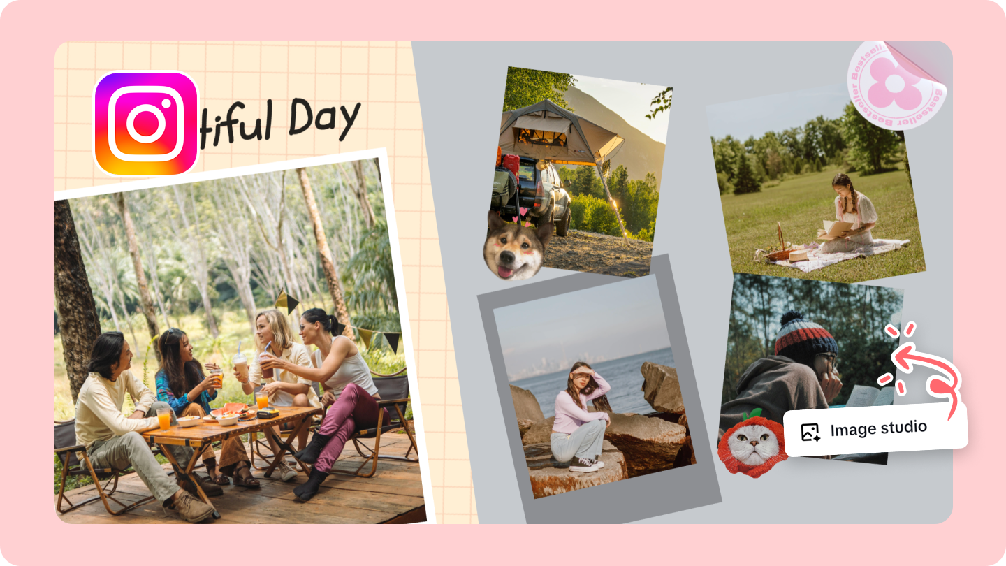 how to make a collage on instagram story