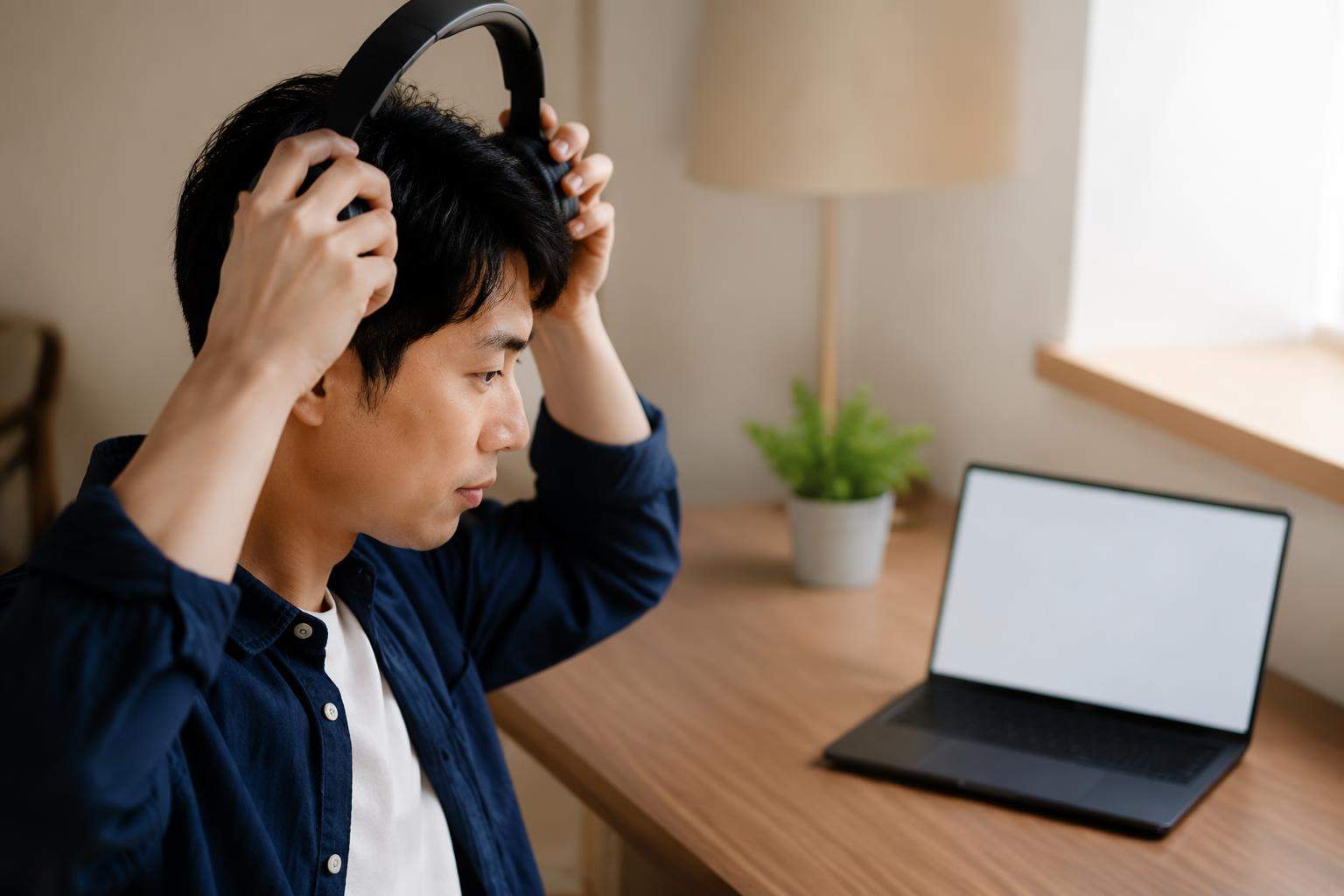 remove headphones from photo mobile hero image