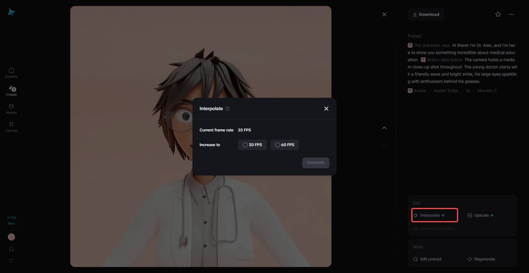 Interpolación de fotogramas