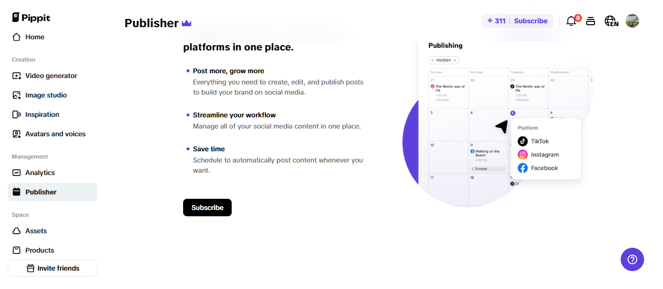 Awtomatikong pag-publish at real-time na pagganap