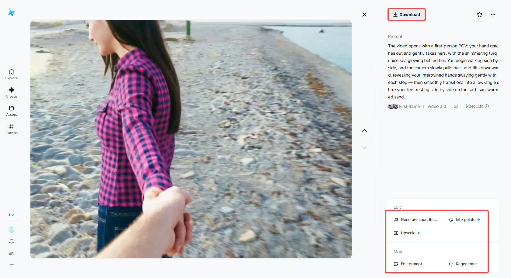 Download your POV shot film