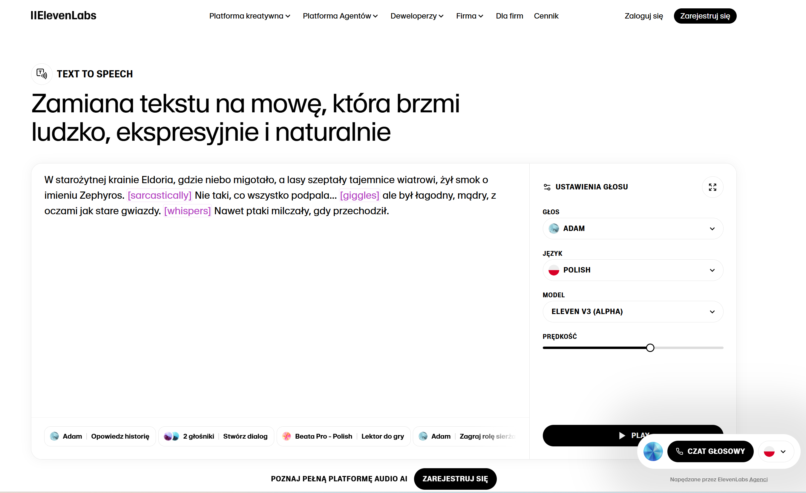 ElevenLabs AI text-to-speech