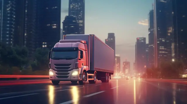 Zoom film transition moving rapidly from a city skyline to a mountain landscape