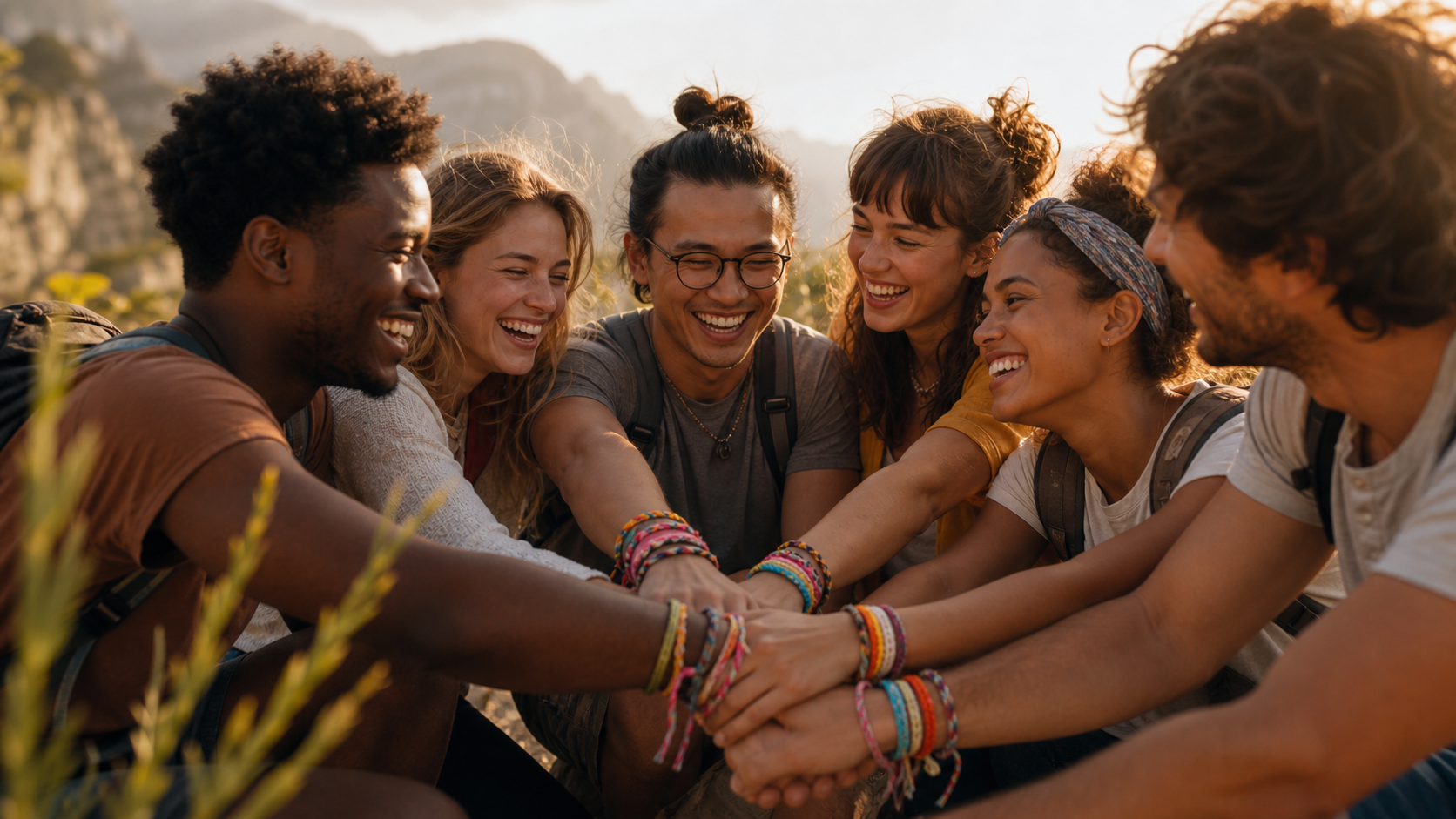 Friendship Day AI Photo Editing Prompts example created for Dreamina
