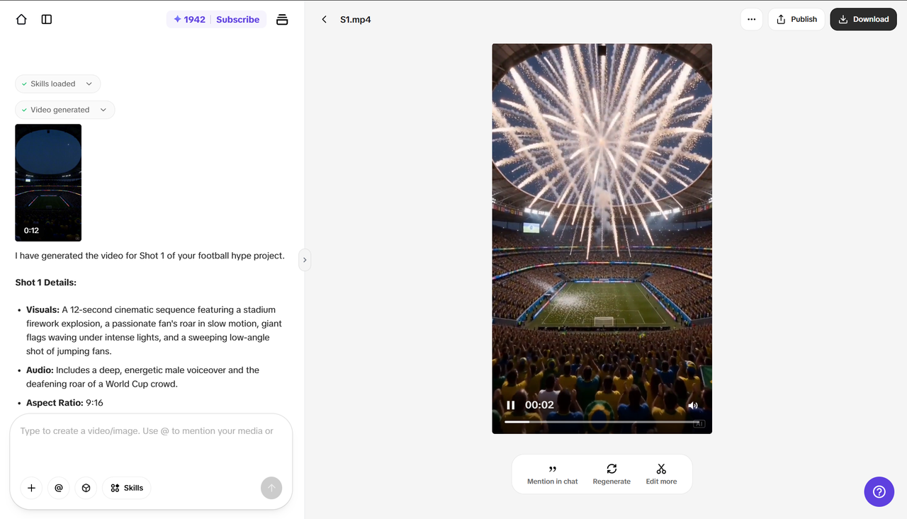 Combine clips and export your final World Cup video