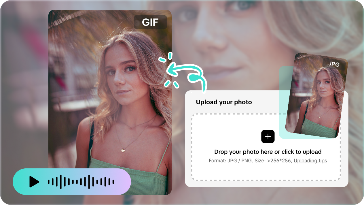 AI talking photo feature 