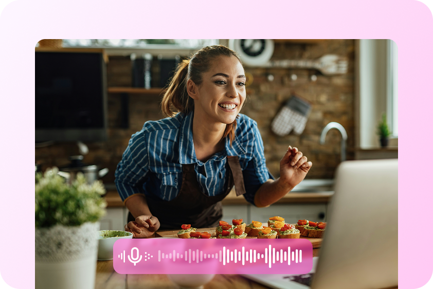 소셜 미디어 콘텐츠에 목소리를 추가하기