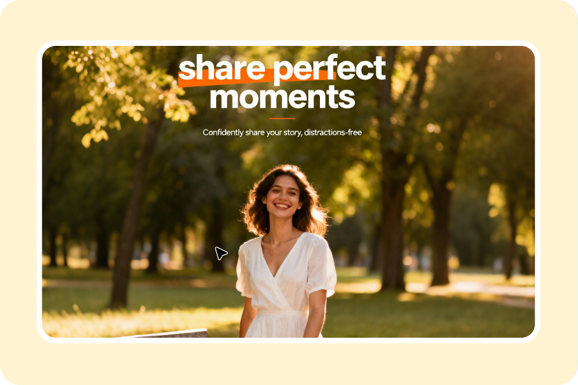 Perfekte Momente teilen